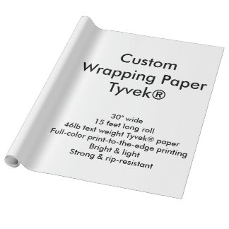 Custom 15' Tyvek® Wrapping Paper Roll
