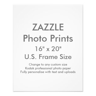 Custom 16" x 20" Photo Print US Frame Size