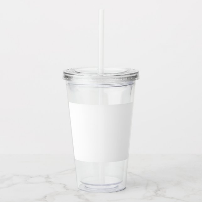 Custom 16oz, Clear Acrylic Tumbler (Front)