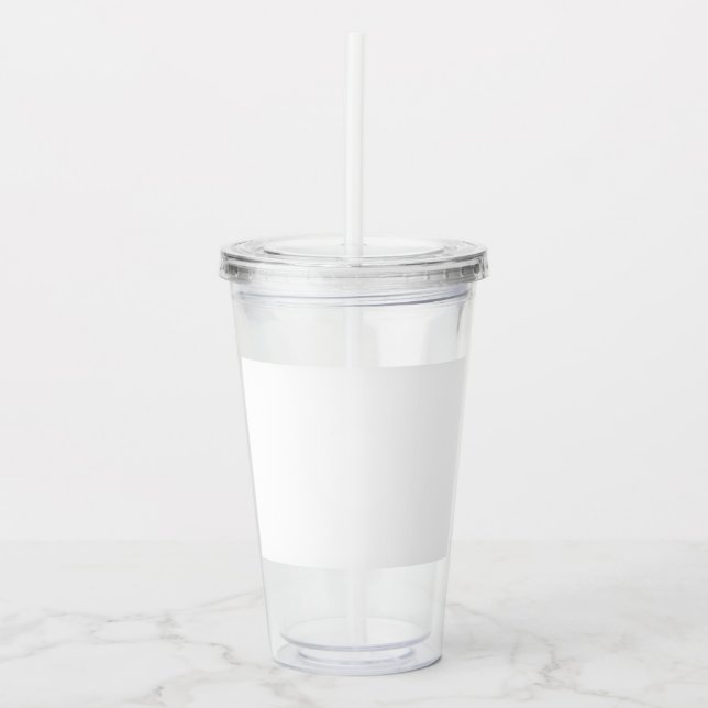 Custom 16oz, Clear Acrylic Tumbler (Front)