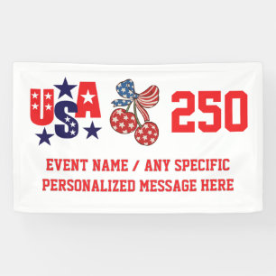 Custom 1776–2026 Parade & Festival USA 250 Banner