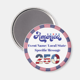 Custom 1776–2026 USA Flag Magnet