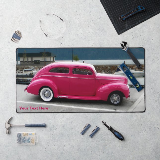 Custom 1940 Famous American Make Sedan Desk Mat (Workstation)
