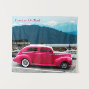 Custom 1940 Famous American Make Sedan Tapestry