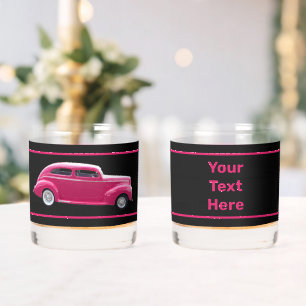 Custom 1940 Famous American Make Sedan Whiskey Glass