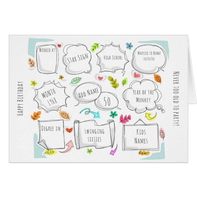 Custom 1968 yr born - THIS IS YOUR Life | Add BIO (Front Horizontal)