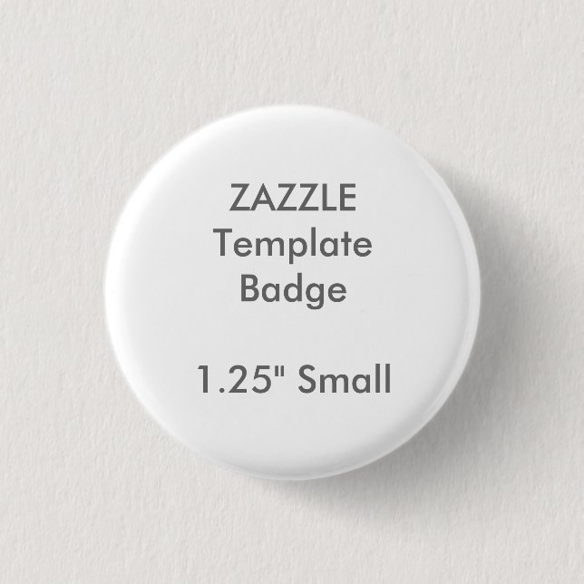 Custom 1.25" Small Round Badge Blank Template (Front)