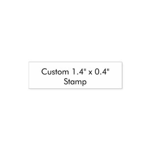 Custom 1.4" x 0.4" Stamp