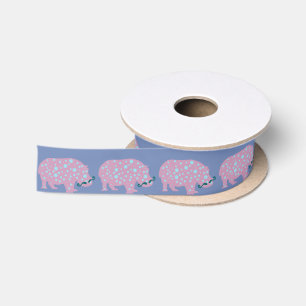 Custom 1.5 in Wide Satin Ribbon, 2 Yard Spool Ribbon
