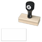 Custom 1.5" x 3" Rubber Stamp, Ink Pad Colour = No