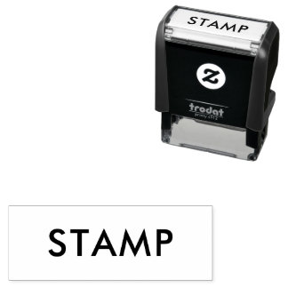 Custom 1.8" x 0.65" self-inking stamp