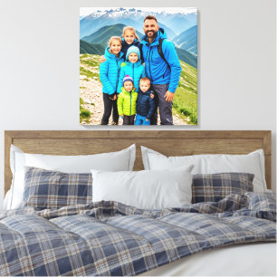 Custom 1 Photo Family Canvas Print