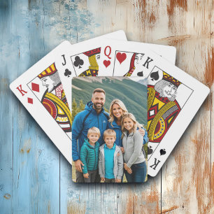 Custom 1 Photo Family Playing Cards