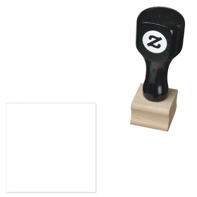 Custom 1" x 1" Rubber Stamp, Ink Pad Colour = None Rubber Stamp (Stamped)