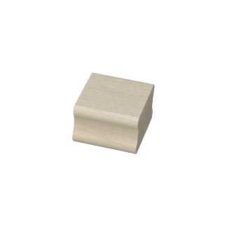 Custom 1" x 1" Rubber Stamp, Ink Pad Colour = None Rubber Stamp
