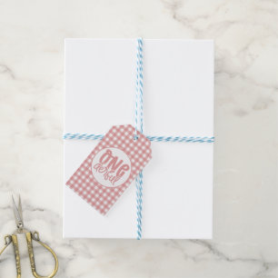 Custom 1st Birthday Cute Pastel Pink Onederful Gift Tags