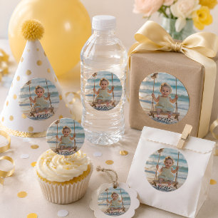 Custom 1st Birthday Sticker Girl