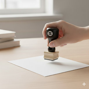 Custom 1x1 Inch Wood Stamp Designed for Your Style