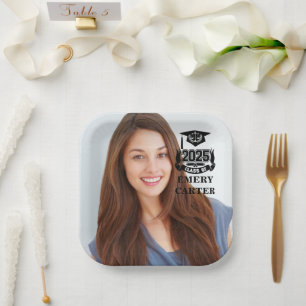 Custom 2025 Graduate Photo Attorney Law School Paper Plate