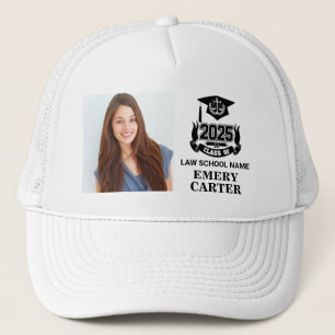 Custom 2025 Graduate Photo Attorney Law School Trucker Hat