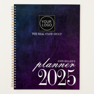 Custom 2025 Professional Company Logo Leather Planner
