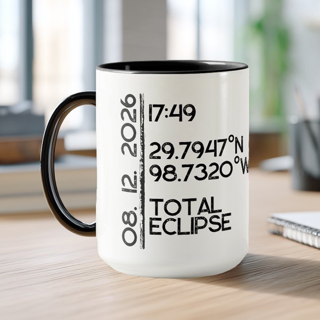Custom 2026 Eclipse Mug (Custom Eclipse Coffee Mug)