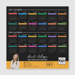 Custom 2027-2028 Calendar Business Logo Company