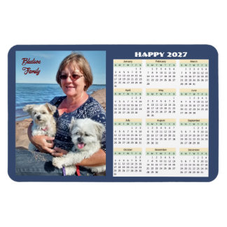 Custom 2027 Calendar Photo Magnet