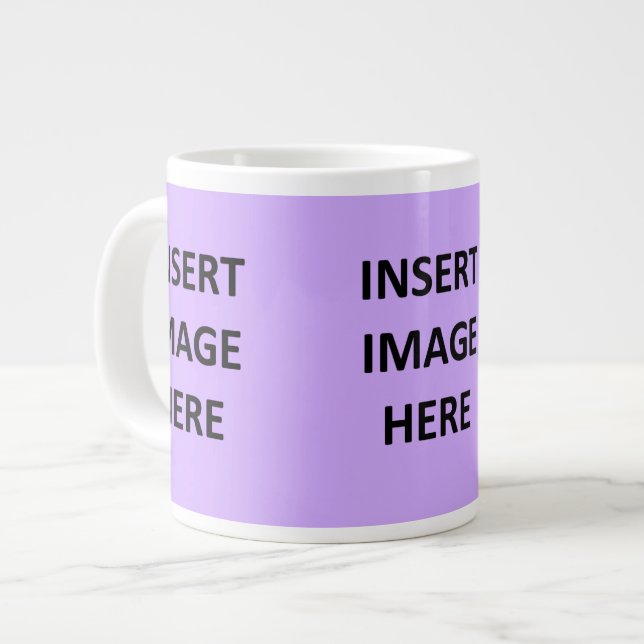 Custom 20 oz Jumbo Mug Template to Make Your Own (Front Left)