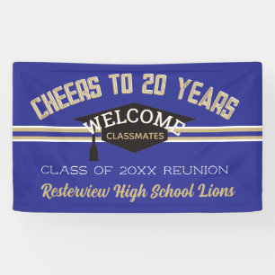 Custom 20 YEAR reunion banner