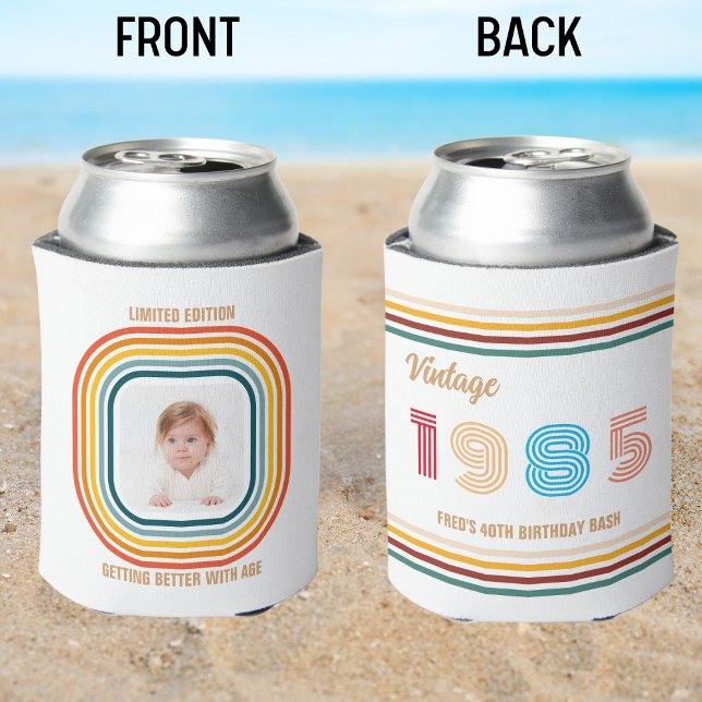 Custom 20th 30th 40th 50th 60th 70 Birthday Squad Can Cooler (Creator Uploaded)