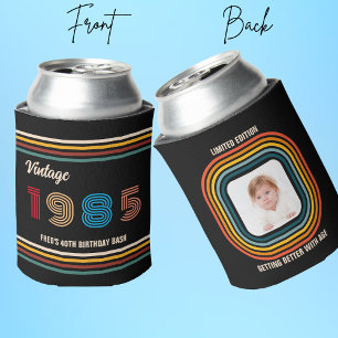 Custom 20th 30th 40th 50th 60th 70 Birthday Squad Can Cooler