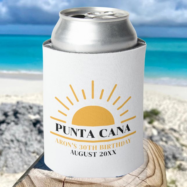 Custom 20th 30th 40th Birthday Squad Trip Cruise Can Cooler (Creator Uploaded)