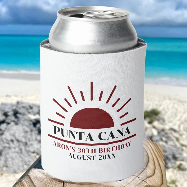 Custom 20th 30th 40th Birthday Squad Trip Cruise Can Cooler (Creator Uploaded)