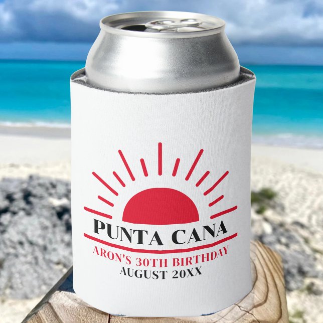 Custom 20th 30th 40th Birthday Squad Trip Cruise Can Cooler (Creator Uploaded)