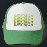 Custom 21st 30th 40th 50th 60th Birthday Squad Trucker Hat<br><div class="desc">Custom 21st 30th 40th 50th 60th Birthday Squad Trucker Hat</div>