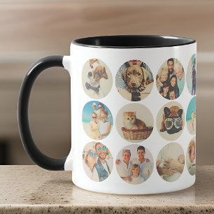 Custom 24 Photos Modern Family & Pet Memories Mug