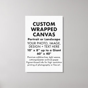 Custom 24" x 36" PREMIUM WRAPPED CANVAS Blank