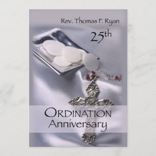 Custom 25th Ordination Invitation