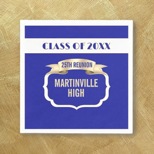 Custom 25th Reunion Party Napkin