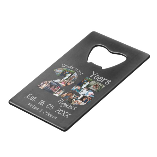 Custom 25th wedding anniversary photo collage (Front Angled)