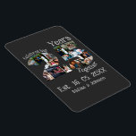 Custom 25th wedding anniversary photo collage magnet<br><div class="desc">Custom 25th wedding anniversary photo collage. Personalise this twenty five years silver jubilee wedding anniversary with your photos and names.</div>