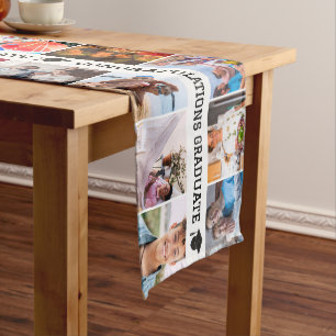 Custom 28 Photos Congratulations Graduate  Long Table Runner