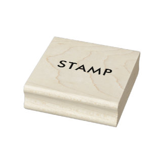 Custom 2.5" x 2.5" rubber stamp