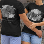 Custom 2 Brushed Effect Photo  T-Shirt<br><div class="desc">Seeking a t-shirt that perfectly captures your sentiments? Try our stylish,  customisable shirts that allow you to add two brushed-effect photos and a message on both sides. Ideal for family meet-ups,  birthdays,  hen parties,  anniversaries or even commemorative occasions like funerals. Create a lasting memento with us today.</div>