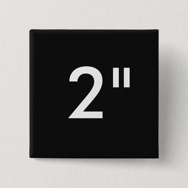 Custom 2" Inch Square Button Blank Template (Front)