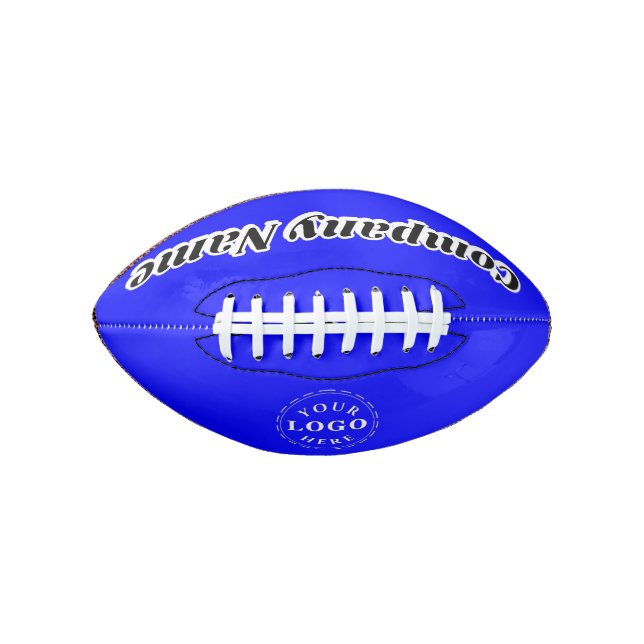Custom 2 Panel Football with Text and Logo Design (Front)