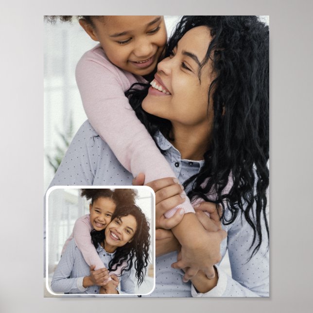 Custom 2 Photo Collage Poster (Front)
