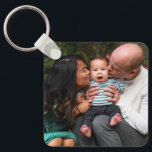 Custom 2 Photo Double Sided Personalized Family Key Ring<br><div class="desc">Custom 2 Photo Double Sided Personalized Family keychain</div>