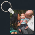 Custom 2 Photo Double Sided Personalized Family Key Ring<br><div class="desc">Custom 2 Photo Double Sided Personalized Family keychain</div>